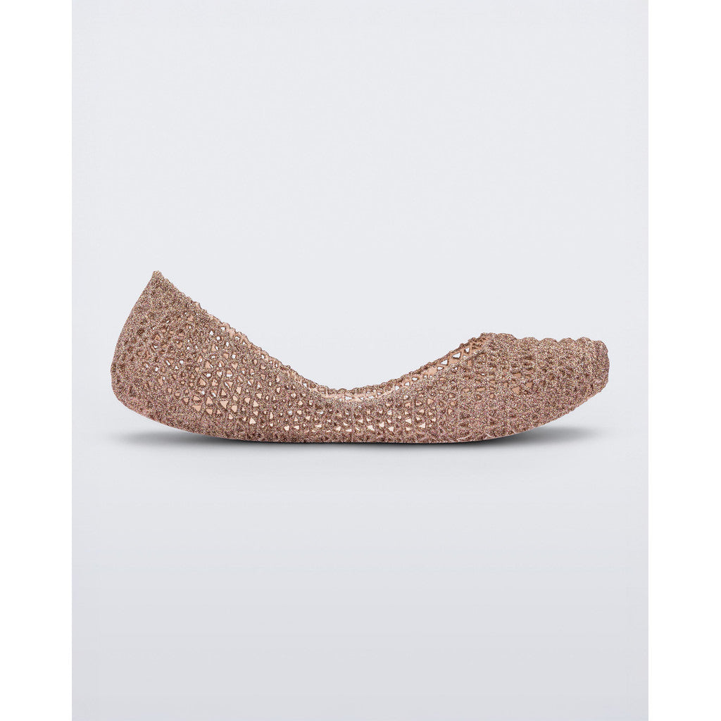 Melissa Melissa Campana Papel VII Sp Ad SANDAL 52326 BEIGE/ GLITTER