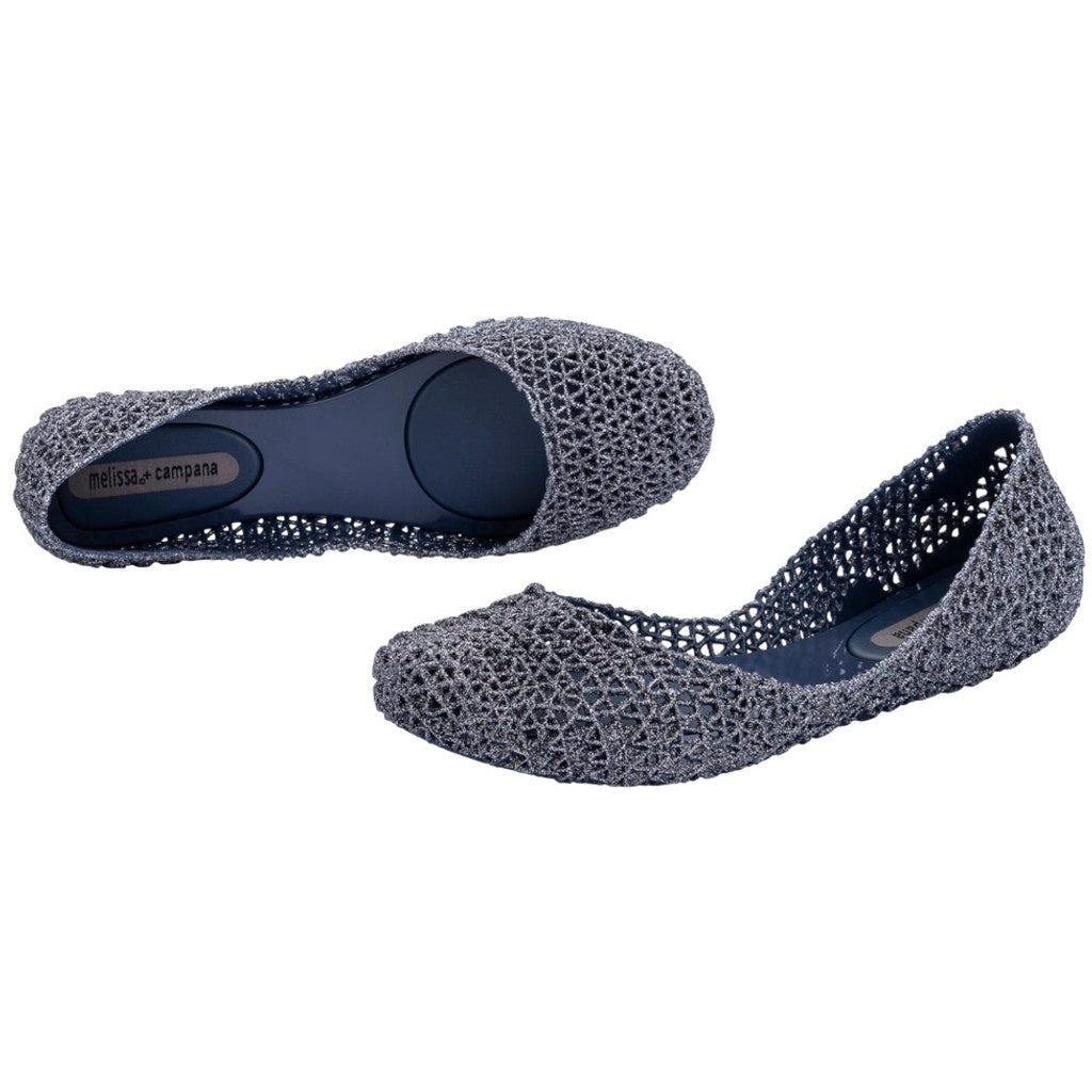 Melissa Melissa Campana Papel VII Sp Ad SANDAL 54063 BLUE/GLITTER