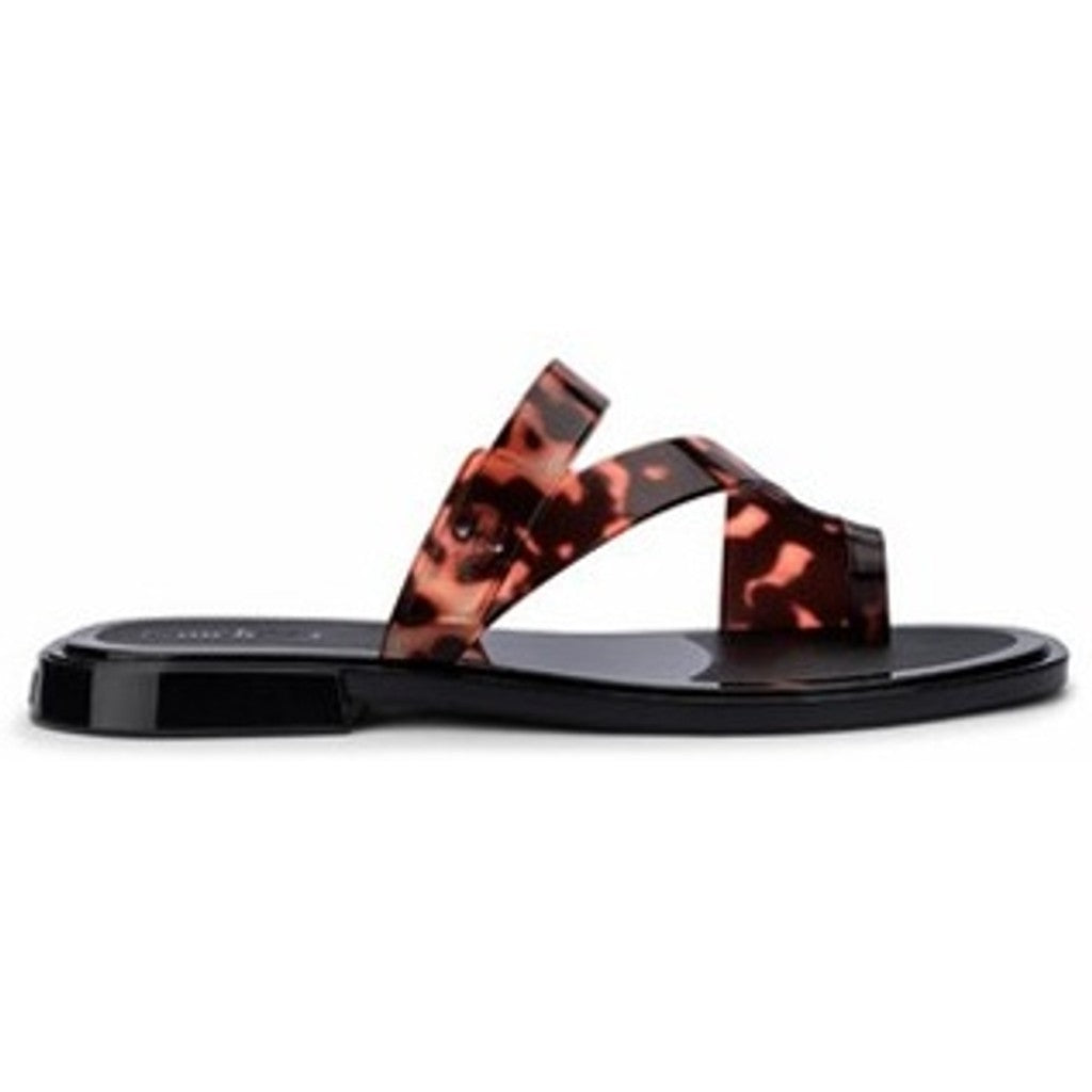 Melissa Melissa Cassie Slide AD SLIDE BT496 BLACK/CLEAR TORTOISE