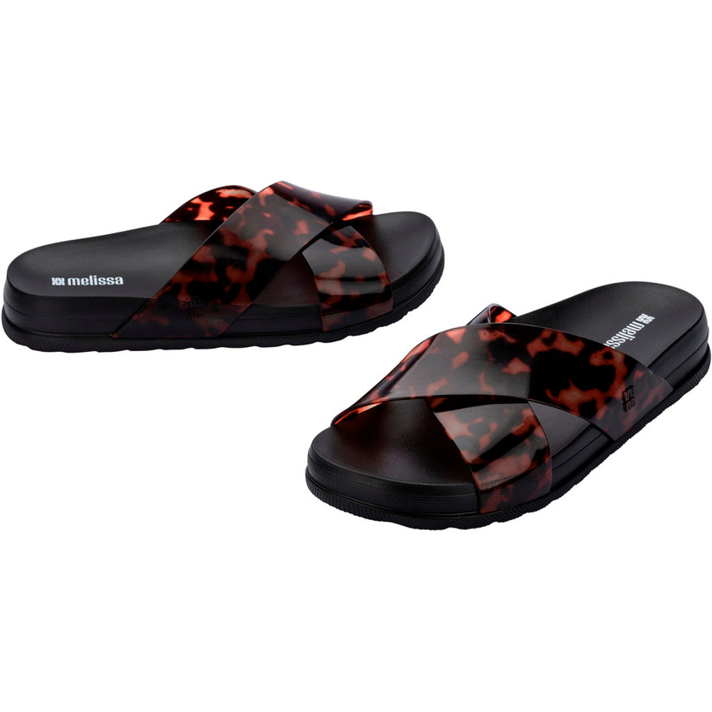 Melissa Melissa Cozy Slide Ii Ad SLIDE BU444 BLACK/TORTOISE