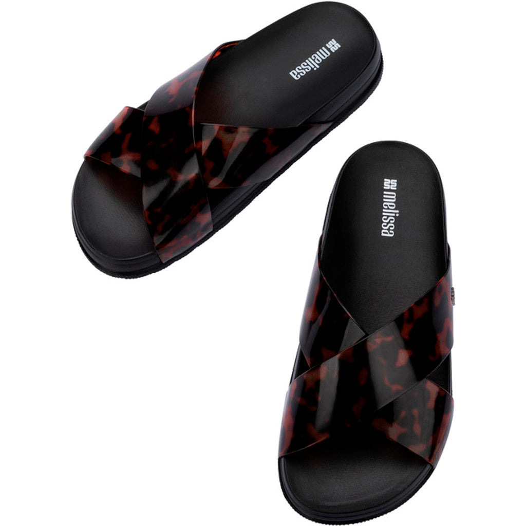 Melissa Melissa Cozy Slide Ii Ad SLIDE BU444 BLACK/TORTOISE