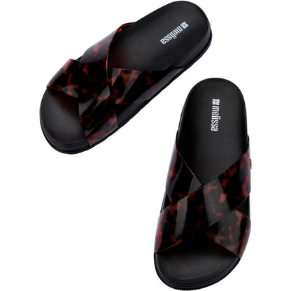 Melissa Melissa Cozy Slide Ii Ad SLIDE BU444 BLACK/TORTOISE