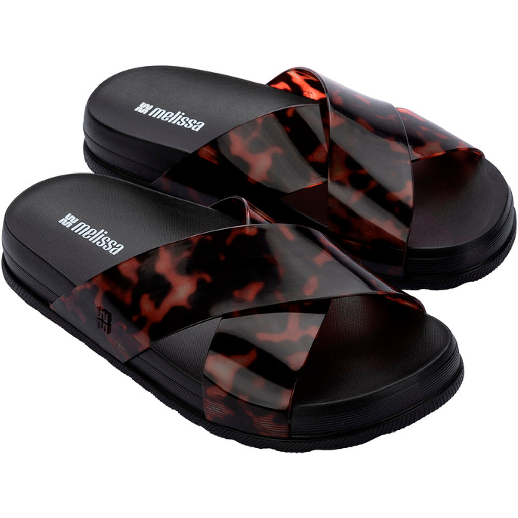 Melissa Melissa Cozy Slide Ii Ad SLIDE BU444 BLACK/TORTOISE