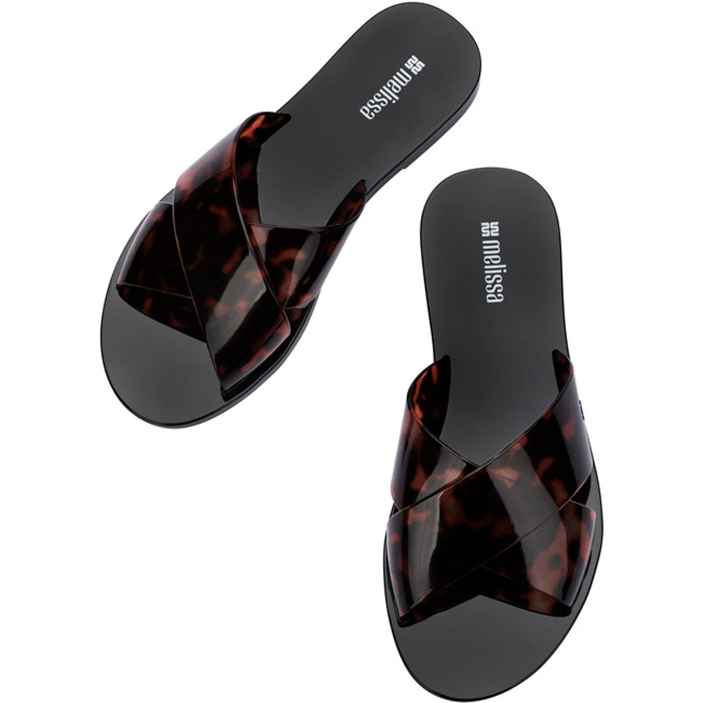 Melissa Melissa Essential Cross Slide AD SLIDE BU397 BLACK/TORTOISE