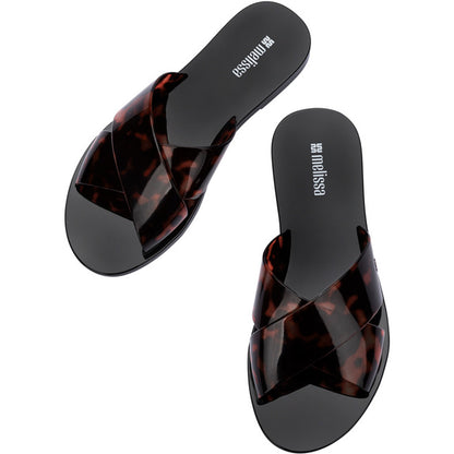 Melissa Melissa Essential Cross Slide AD SLIDE BU397 BLACK/TORTOISE
