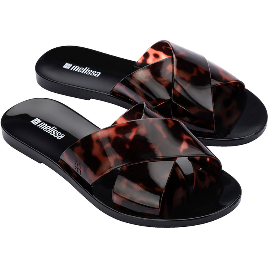 Melissa Melissa Essential Cross Slide AD SLIDE BU397 BLACK/TORTOISE
