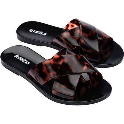 Melissa Melissa Essential Cross Slide AD SLIDE BU397 BLACK/TORTOISE