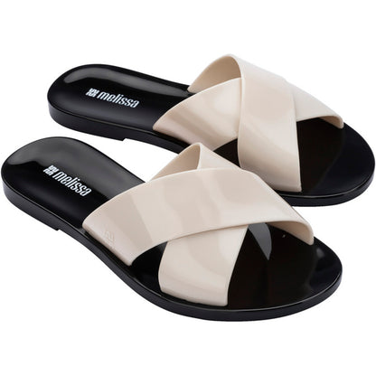 Melissa Melissa Essential Cross Slide AD SLIDE BU401 BLACK/BEIGE