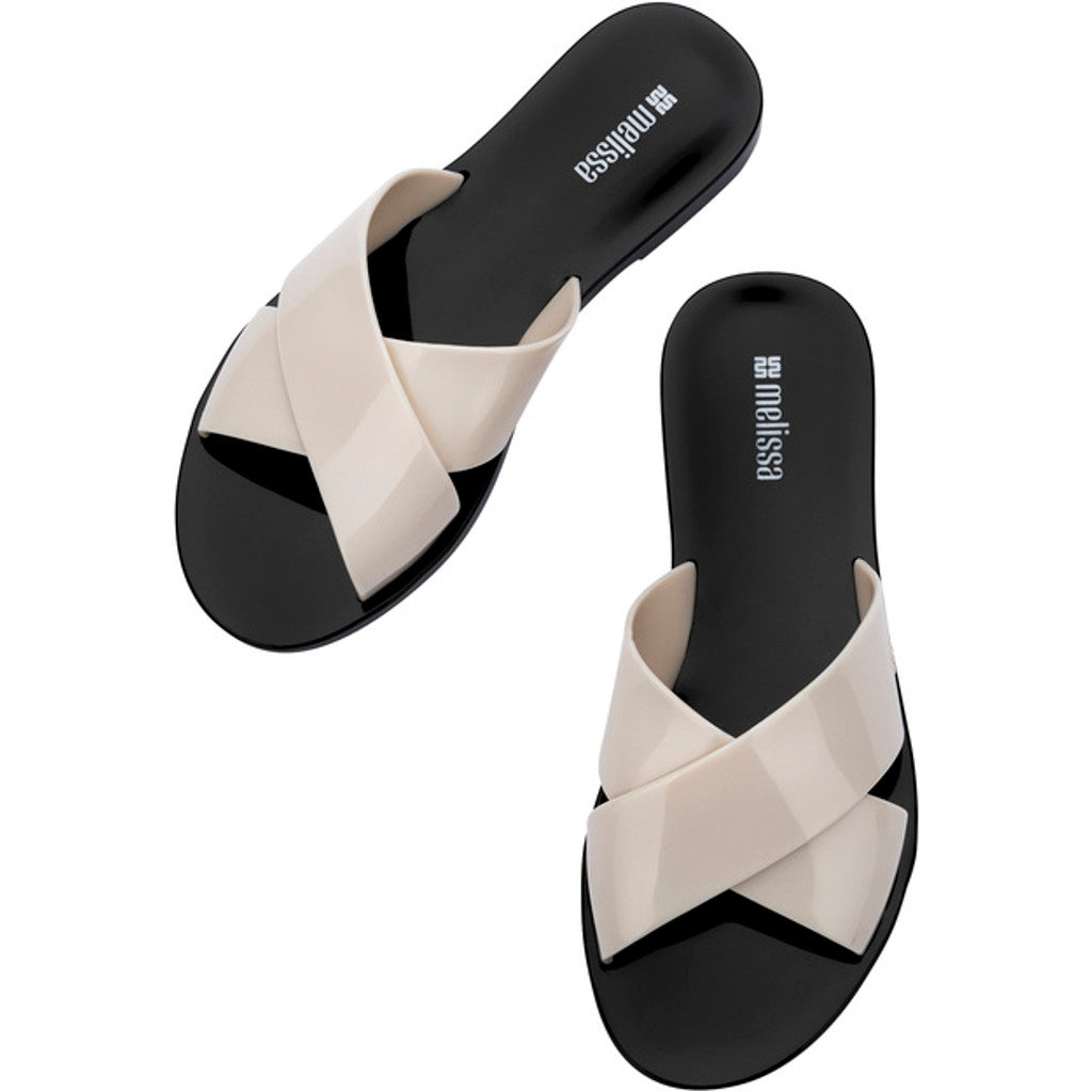 Melissa Melissa Essential Cross Slide AD SLIDE BU401 BLACK/BEIGE