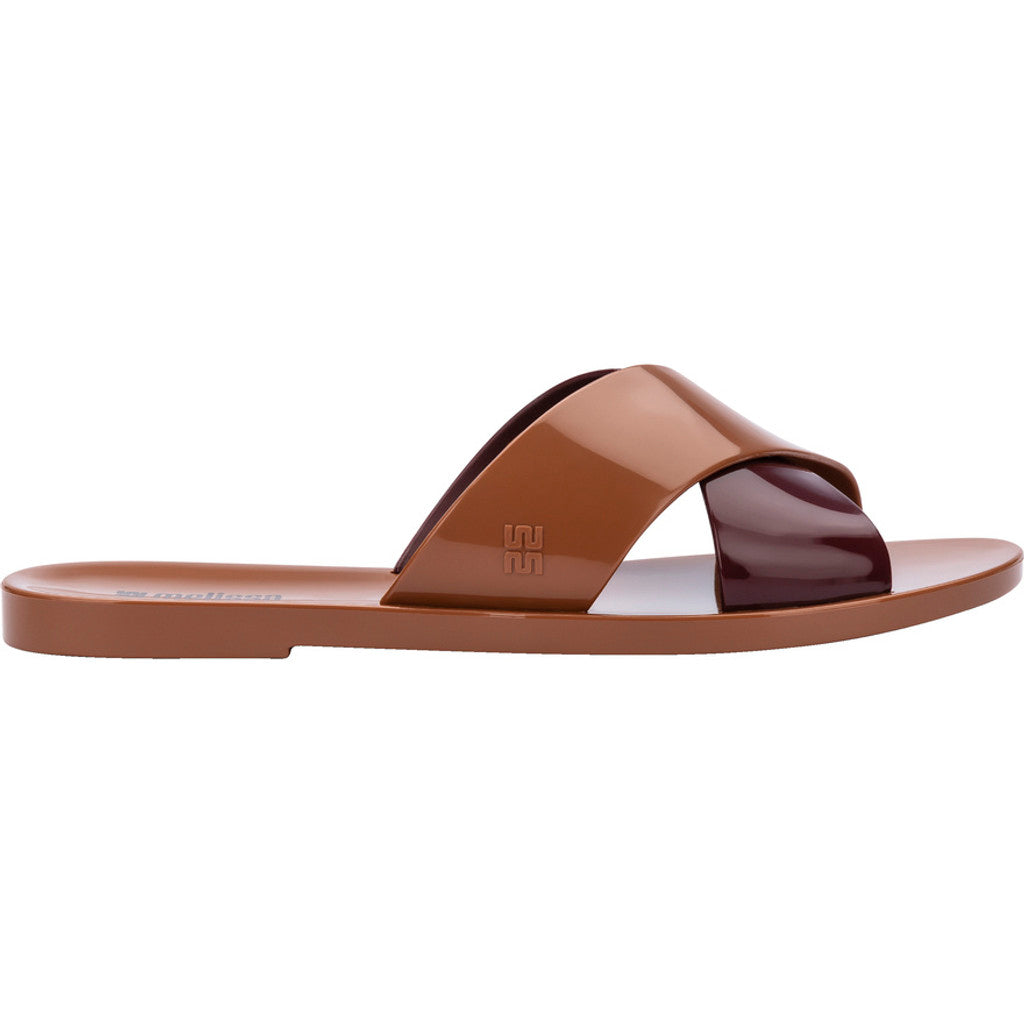 Melissa Melissa Essential Cross Slide AD SLIDE BU403 BROWN/BURGUNDY