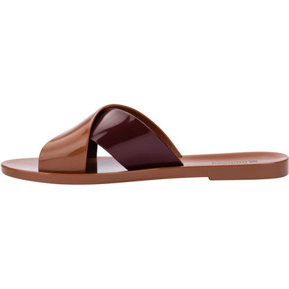 Melissa Melissa Essential Cross Slide AD SLIDE BU403 BROWN/BURGUNDY