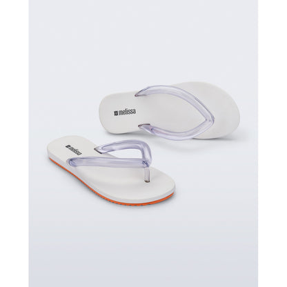 Melissa Melissa Flip Flop Airflow Ad FLIP FLOP BR477 WHITE/ORANGE