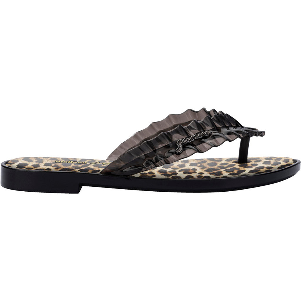 GANNI Melissa Flip Flop Slim x Ganni AD  BX380 BLACK