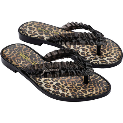 GANNI Melissa Flip Flop Slim x Ganni AD  BX380 BLACK