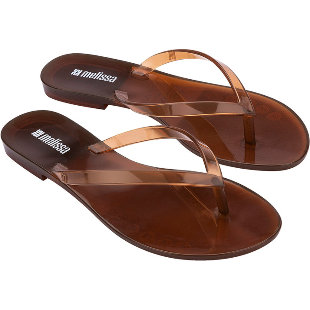Melissa Melissa Harmonic Jelly Ad FLIP FLOP BX985 CLEAR BROWN