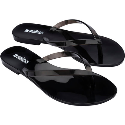 Melissa Melissa Harmonic Jelly Ad FLIP FLOP BX984 CLEAR BLACK