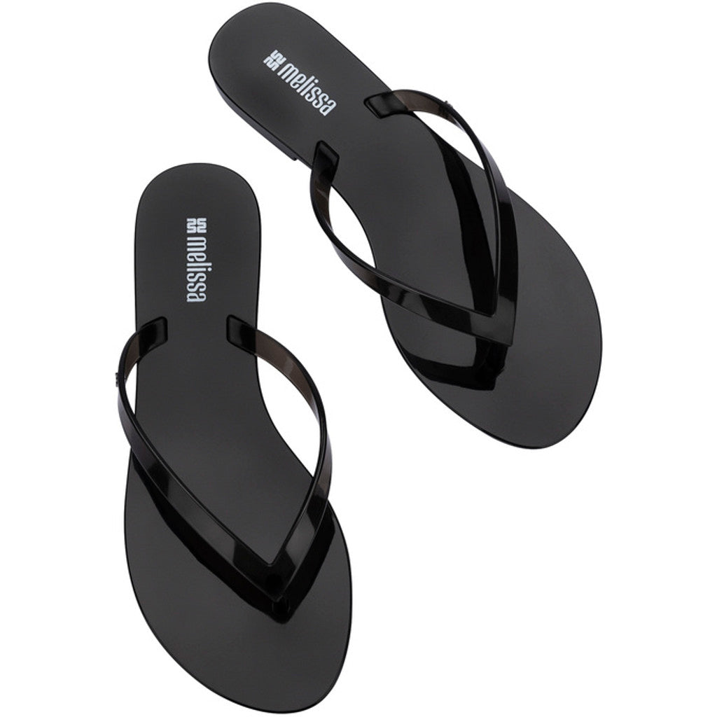 Melissa Melissa Harmonic Jelly Ad FLIP FLOP BX984 CLEAR BLACK
