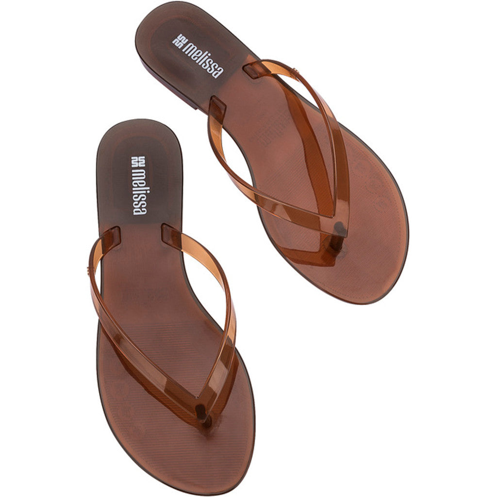 Melissa Melissa Harmonic Jelly Ad FLIP FLOP BX985 CLEAR BROWN