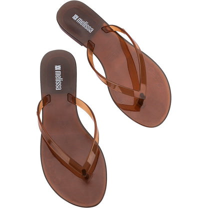 Melissa Melissa Harmonic Jelly Ad FLIP FLOP BX985 CLEAR BROWN
