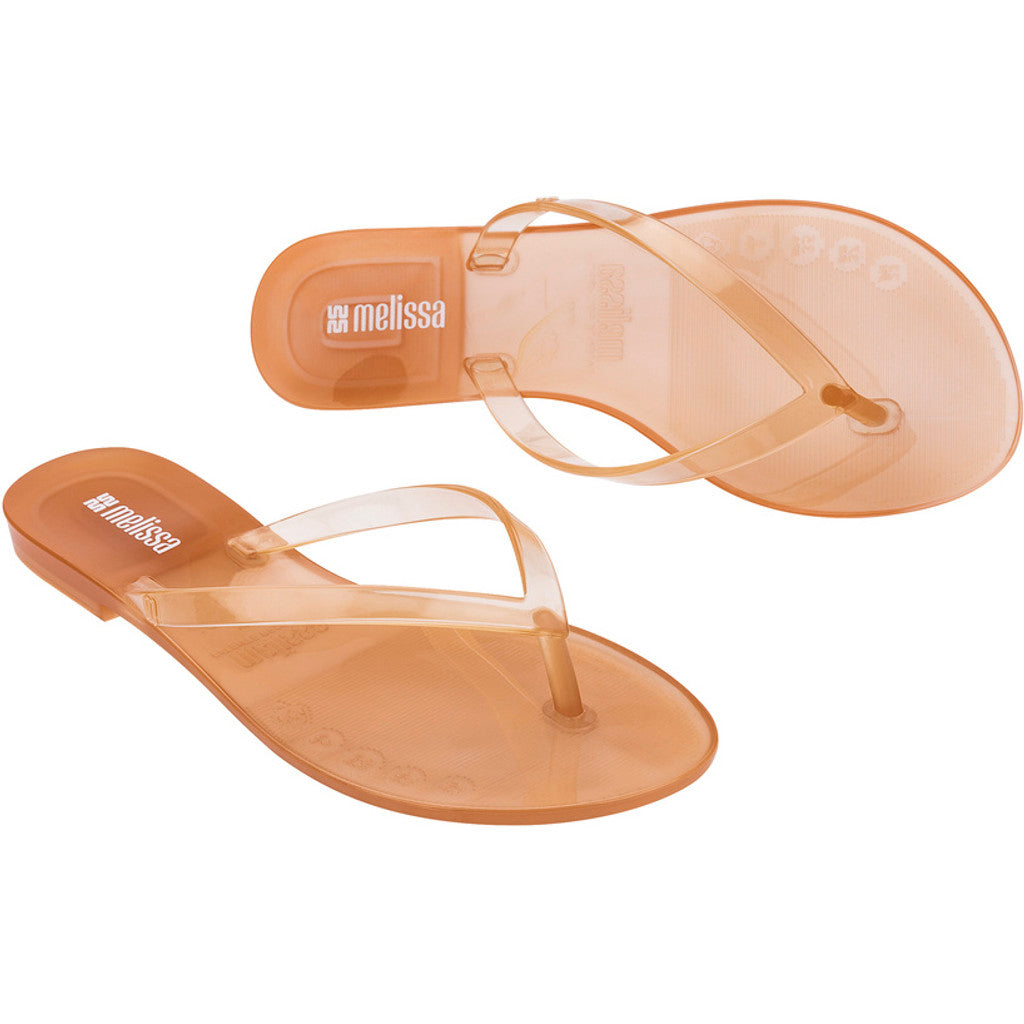 Melissa Melissa Harmonic Jelly Ad FLIP FLOP BX986 CLEAR BEIGE
