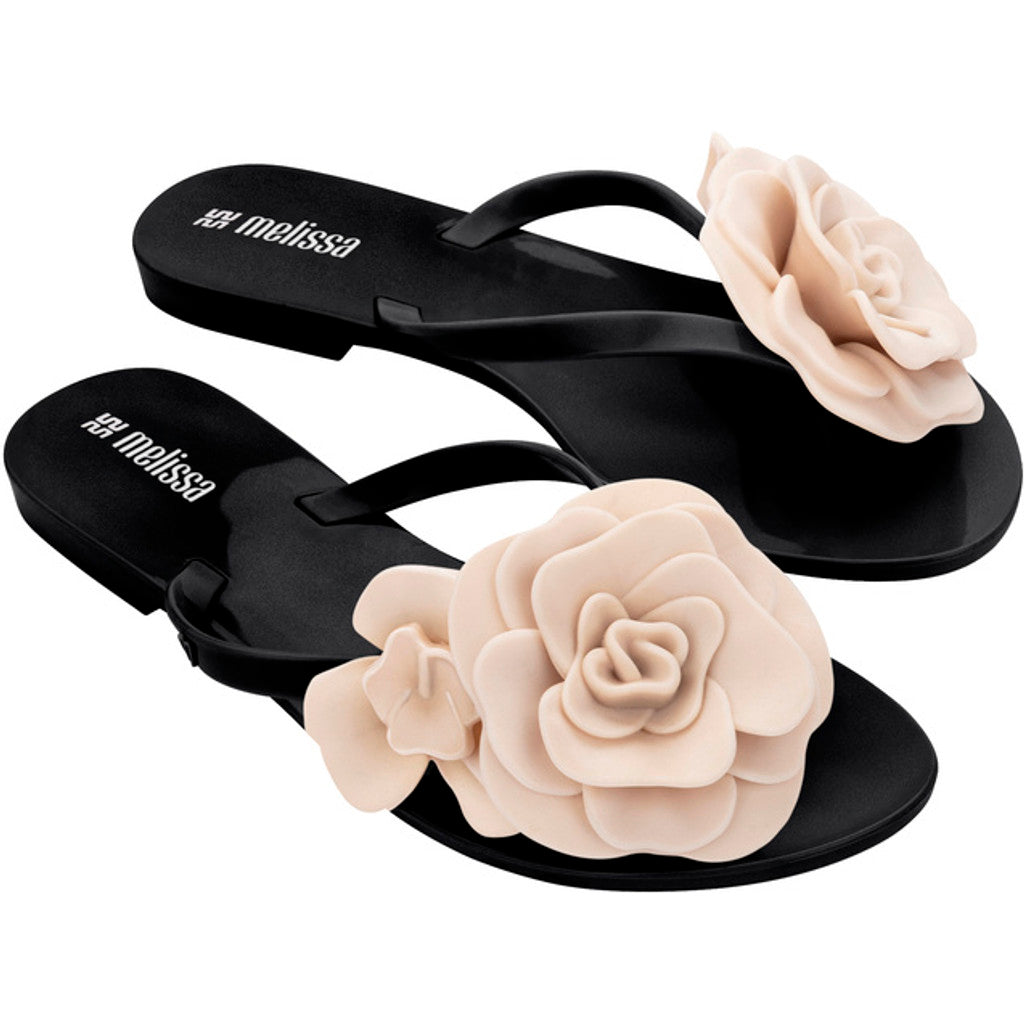 Melissa Melissa Harmonic Petals Ad FLIP FLOP BS544 BLACK/BEIGE