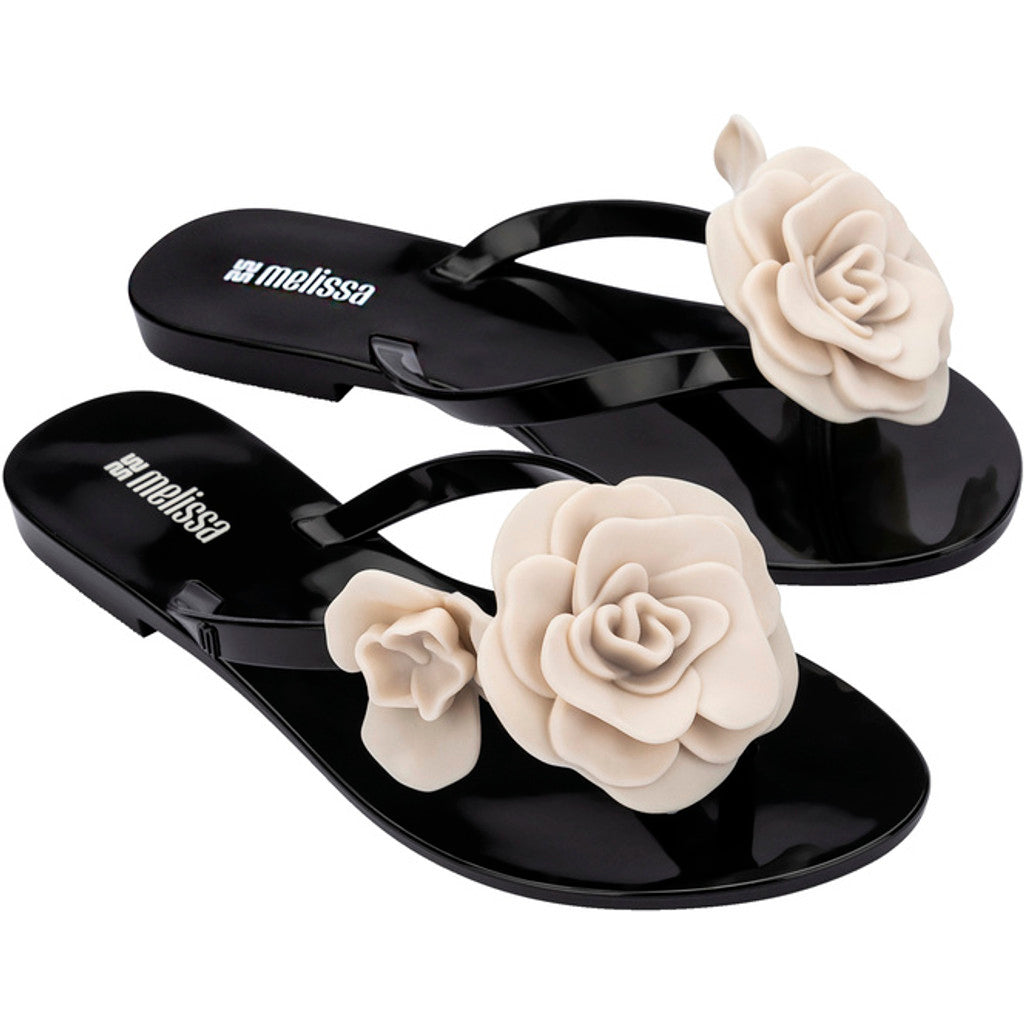 Melissa Melissa Harmonic Petals Ad FLIP FLOP BS544 BLACK/BEIGE