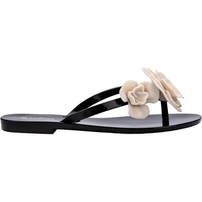 Melissa Melissa Harmonic Petals Ad FLIP FLOP BS544 BLACK/BEIGE