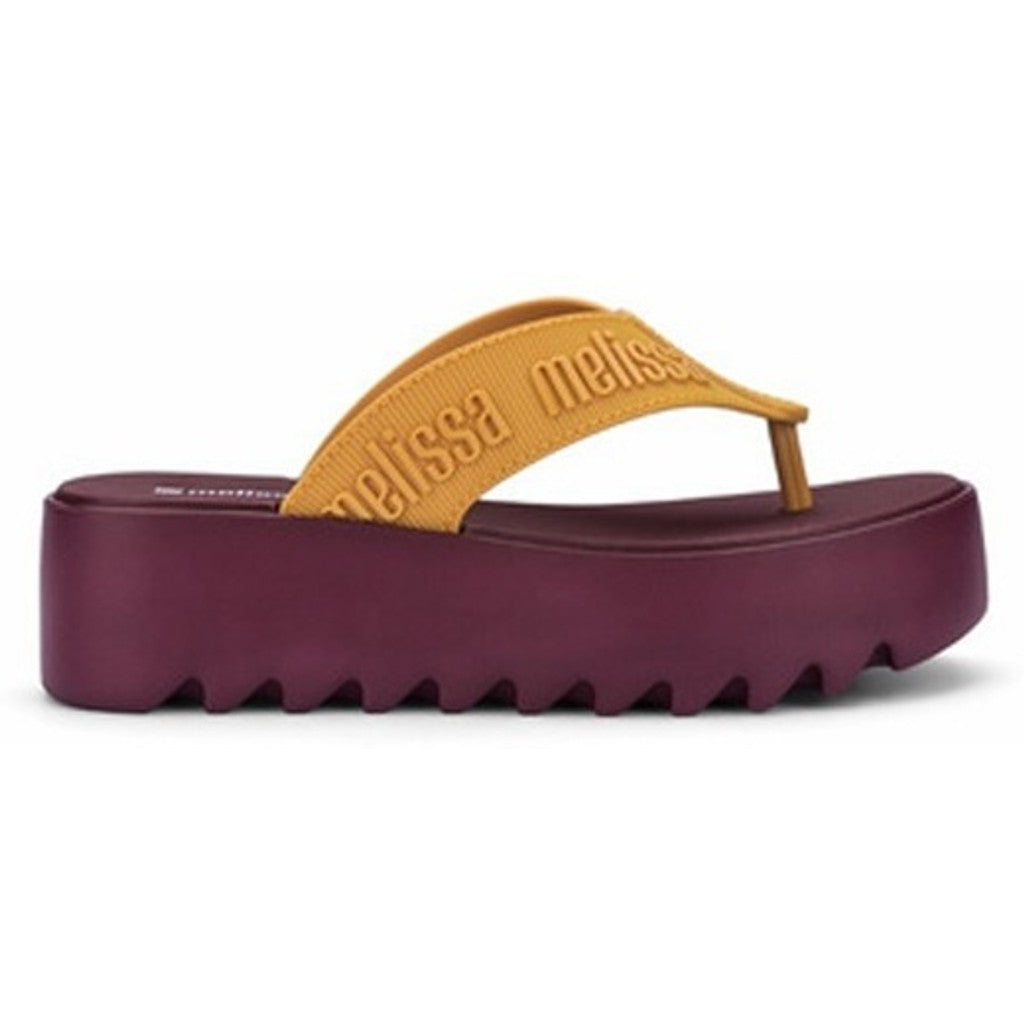 Melissa Melissa M Lover Thong Platform AD PLATFORM BV585 BURGUNDY/BEIGE