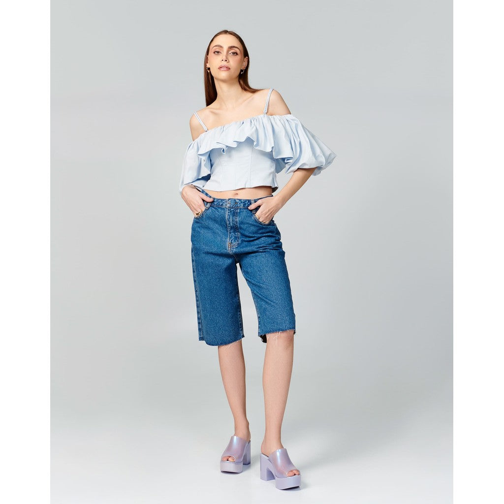 Melissa Melissa Mule Hype Ad SANDAL BI528 PEARLY BLUE
