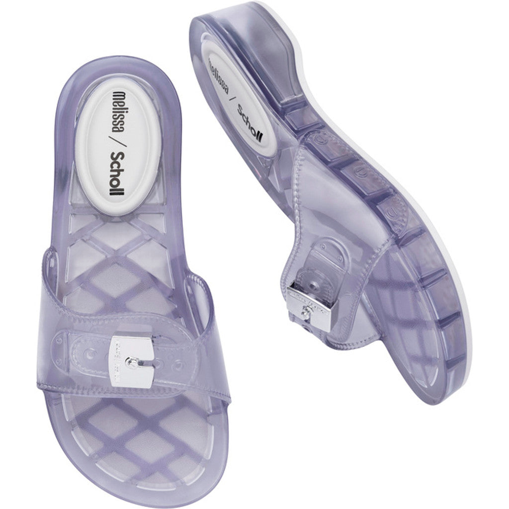Melissa Melissa Pescura Heel x Scholl Ad SLIDE BS445 CLEAR