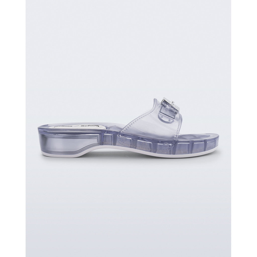 Melissa Melissa Pescura Heel x Scholl Ad SLIDE BS445 CLEAR