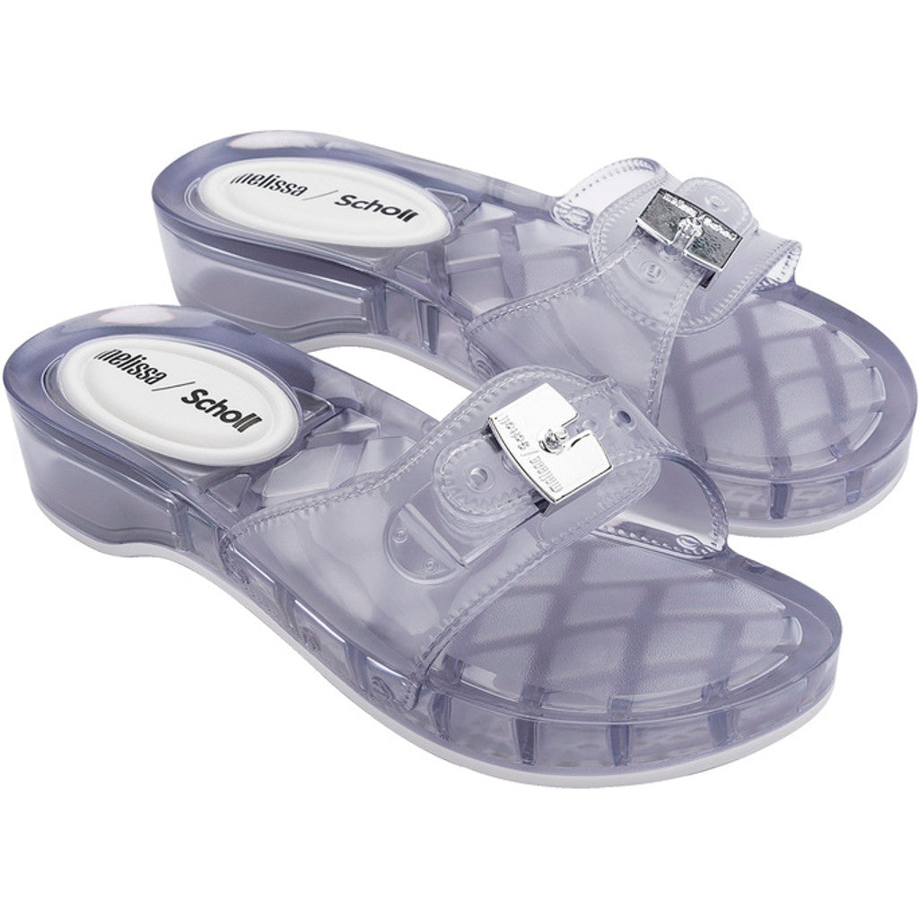 Melissa Melissa Pescura Heel x Scholl Ad SLIDE BS445 CLEAR