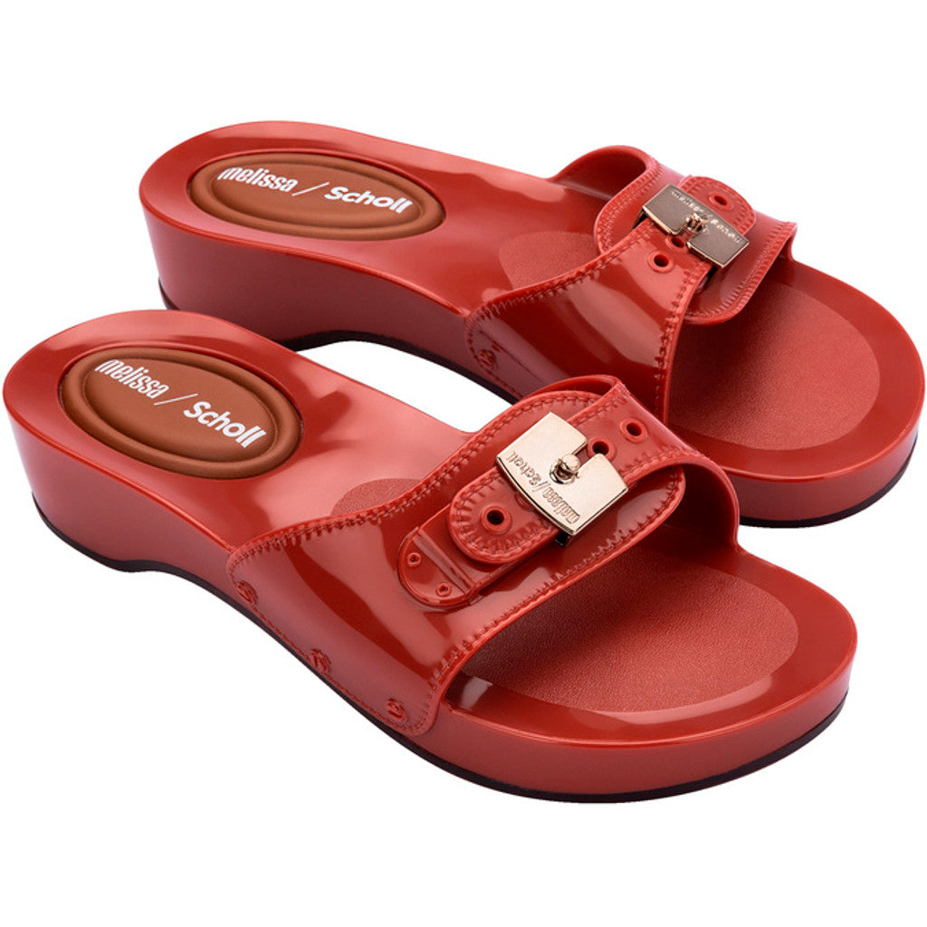 Melissa Melissa Pescura Heel x Scholl Ad SLIDE BS449 RED