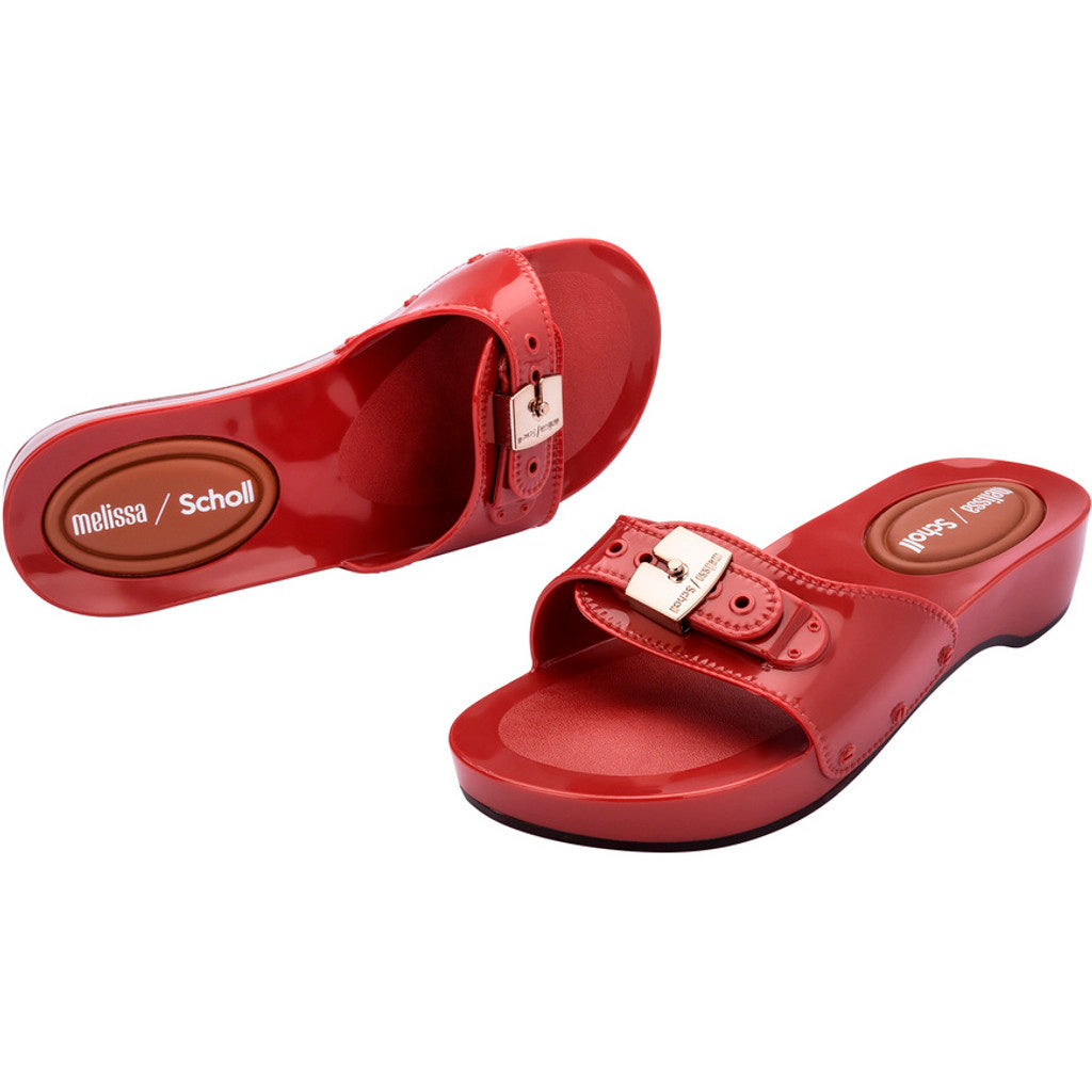Melissa Melissa Pescura Heel x Scholl Ad SLIDE BS449 RED