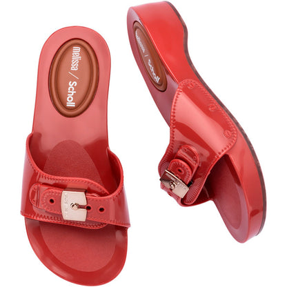 Melissa Melissa Pescura Heel x Scholl Ad SLIDE BS449 RED