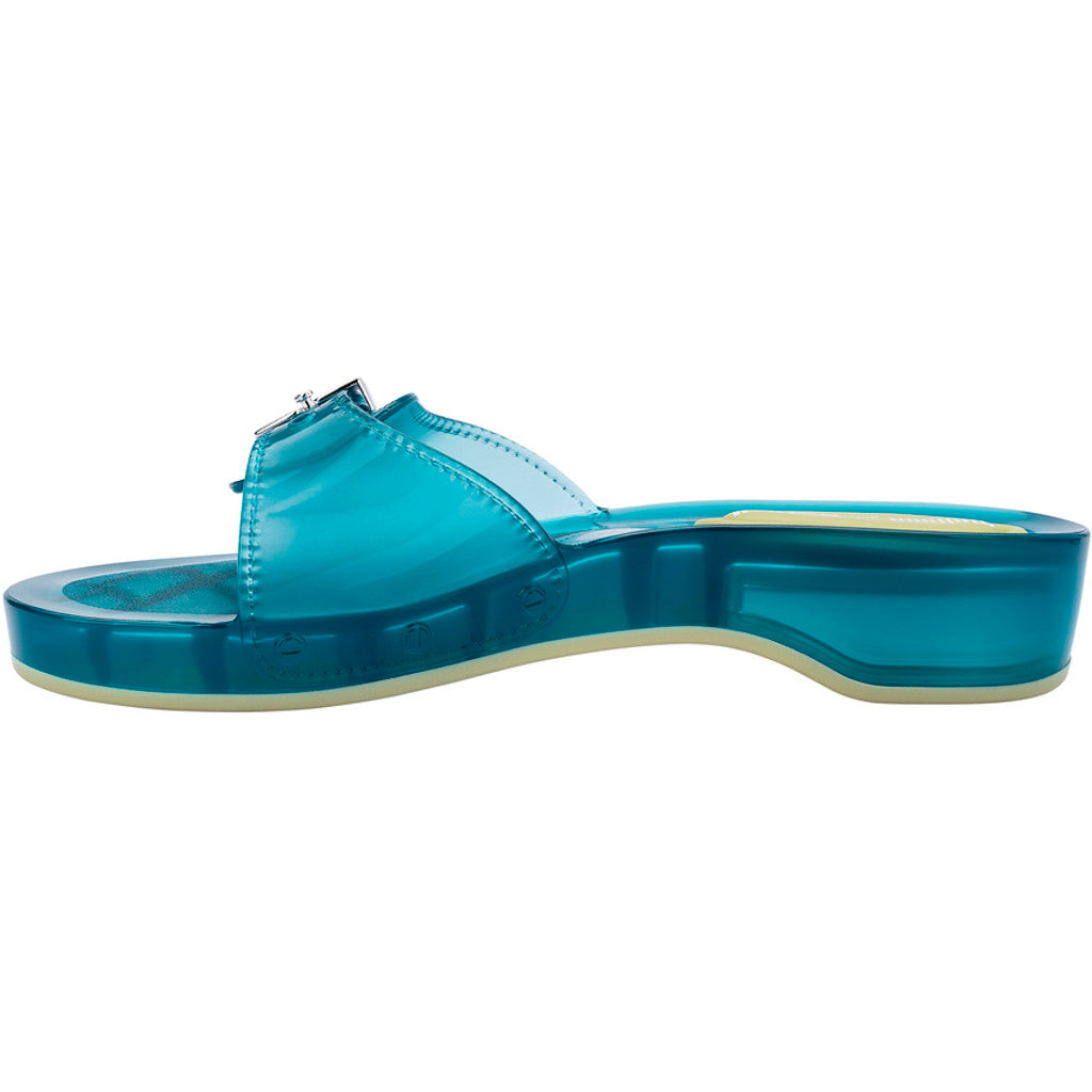 Melissa Melissa Pescura Heel x Scholl Ad SLIDE BS451 TRANSPARENT BLUE
