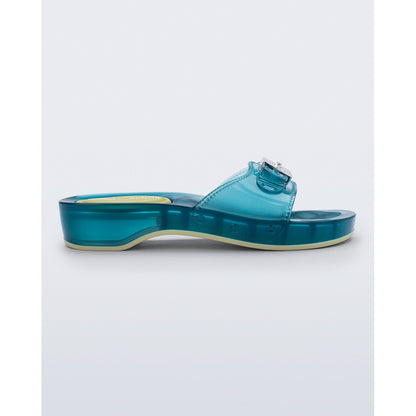 Melissa Melissa Pescura Heel x Scholl Ad SLIDE BS451 TRANSPARENT BLUE