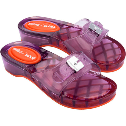 Melissa Melissa Pescura Heel x Scholl Ad SLIDE BS452 CLEAR LILAC
