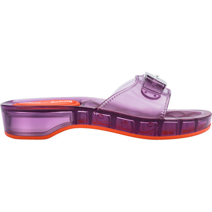 Melissa Melissa Pescura Heel x Scholl Ad SLIDE BS452 CLEAR LILAC