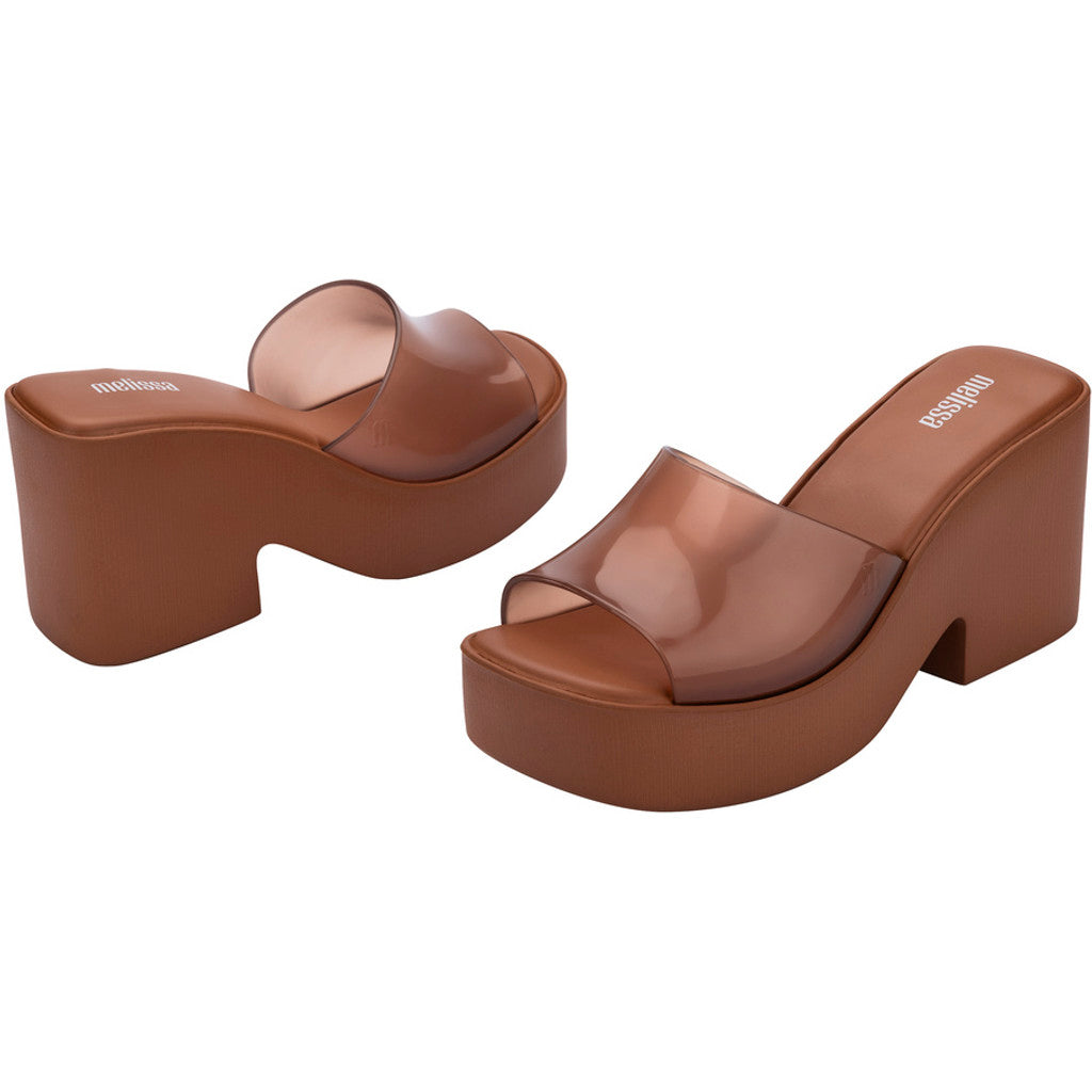 Melissa Melissa Posh Ad HEEL CA417 CLEAR BROWN