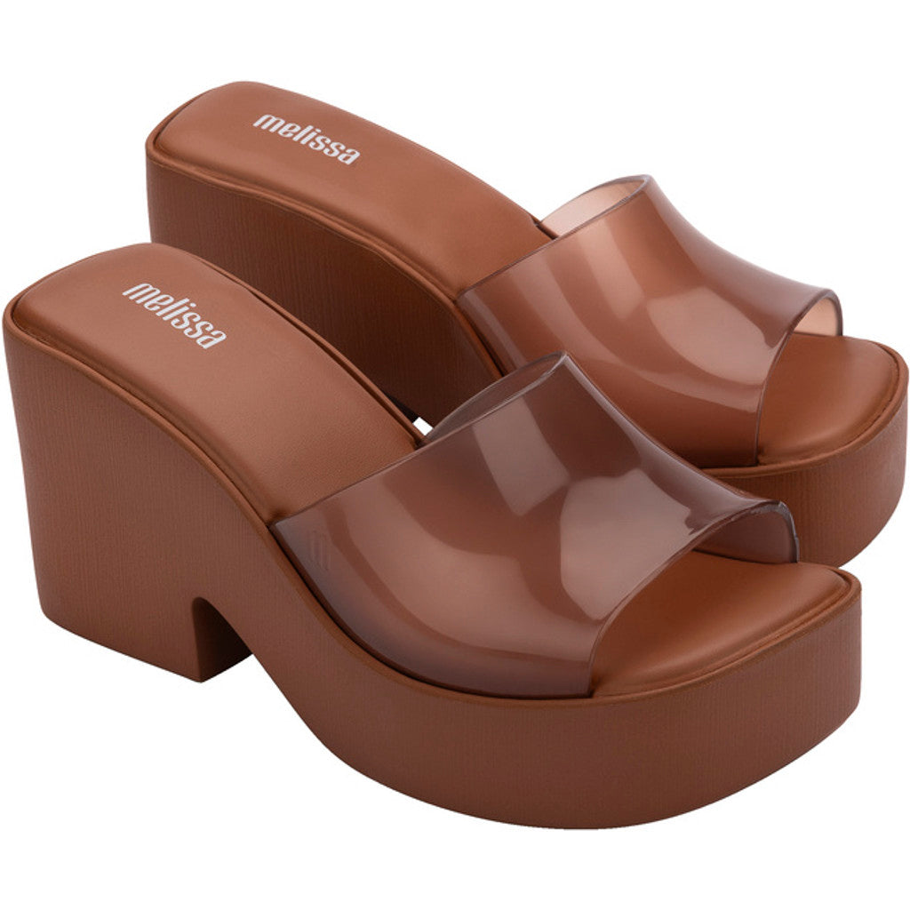 Melissa Melissa Posh Ad HEEL CA417 CLEAR BROWN