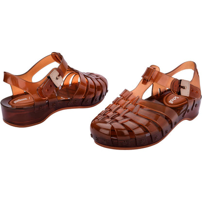 Melissa Melissa Possession Pescura x Scholl Ad SANDAL BU839 CLEAR BROWN