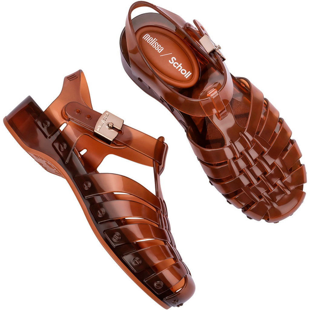 Melissa Melissa Possession Pescura x Scholl Ad SANDAL BU839 CLEAR BROWN