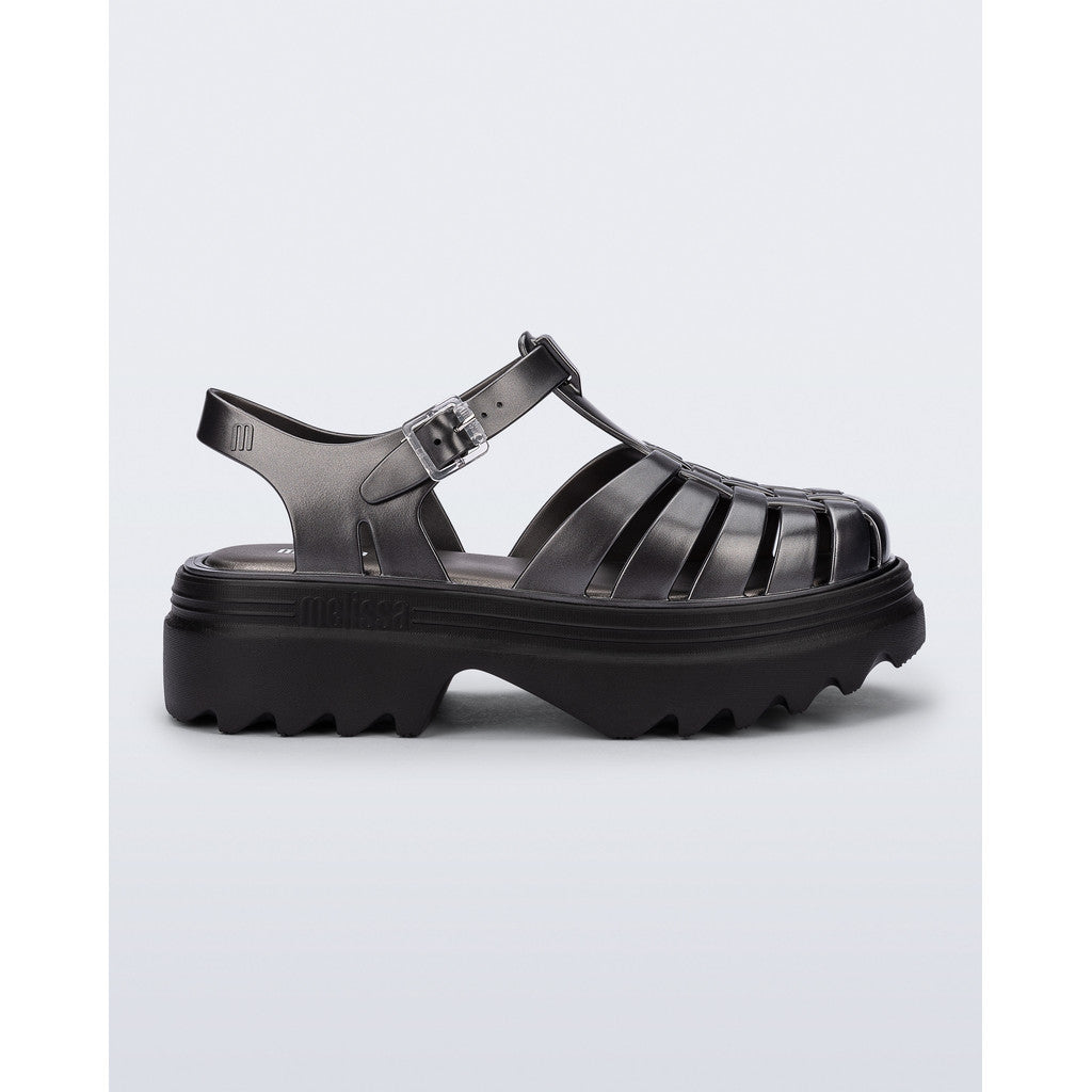 Melissa Melissa Possession Platform II AD SANDAL AX291 BLACK/SILVER