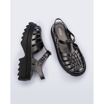 Melissa Melissa Possession Platform II AD SANDAL AX291 BLACK/SILVER