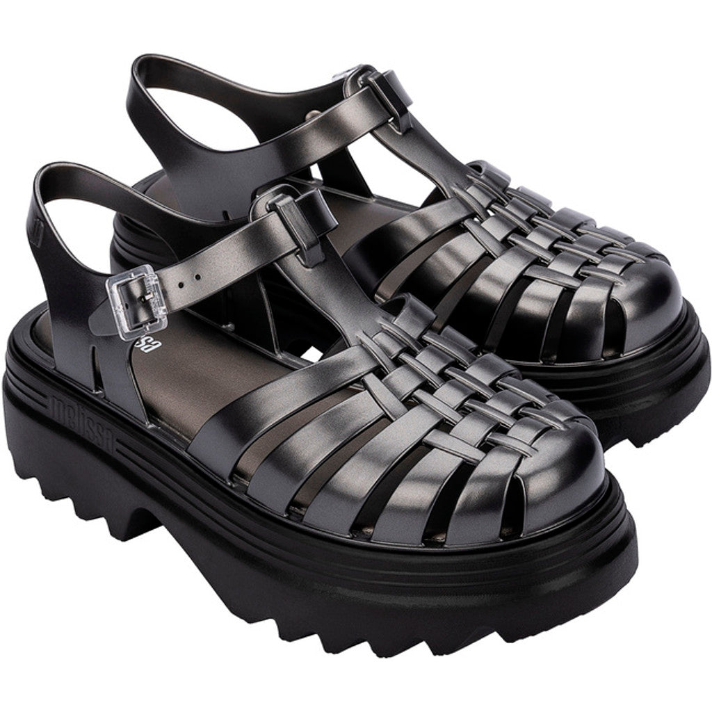 Melissa Melissa Possession Platform II AD SANDAL AX291 BLACK/SILVER