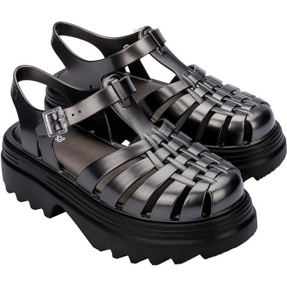 Melissa Melissa Possession Platform II AD SANDAL AX291 BLACK/SILVER