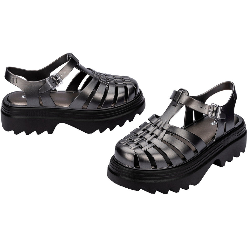 Melissa Melissa Possession Platform II AD SANDAL AX291 BLACK/SILVER