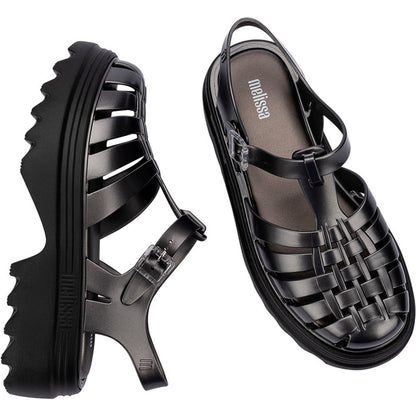 Melissa Melissa Possession Platform II AD SANDAL AX291 BLACK/SILVER