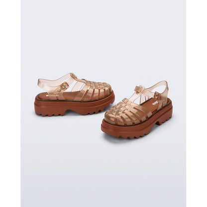 Melissa Melissa Possession Platform Ii Ad PLATFORM BK006 TRANSPARENT BROWN